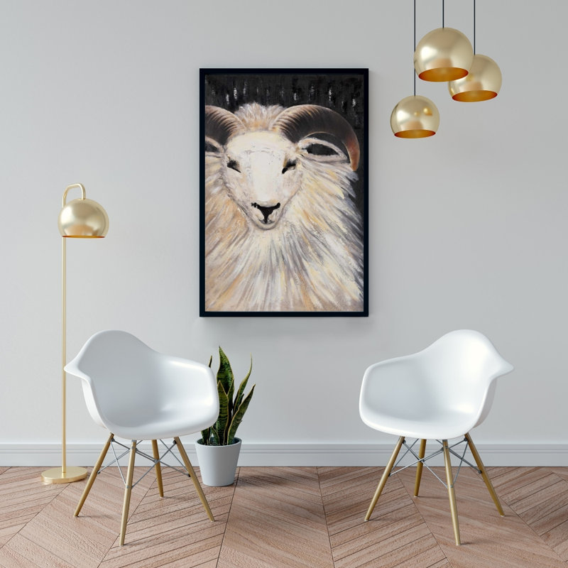 " Bushy Ram ", 36" H x 24" W
