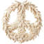 Peace 14" Wool Wreath-1013485777