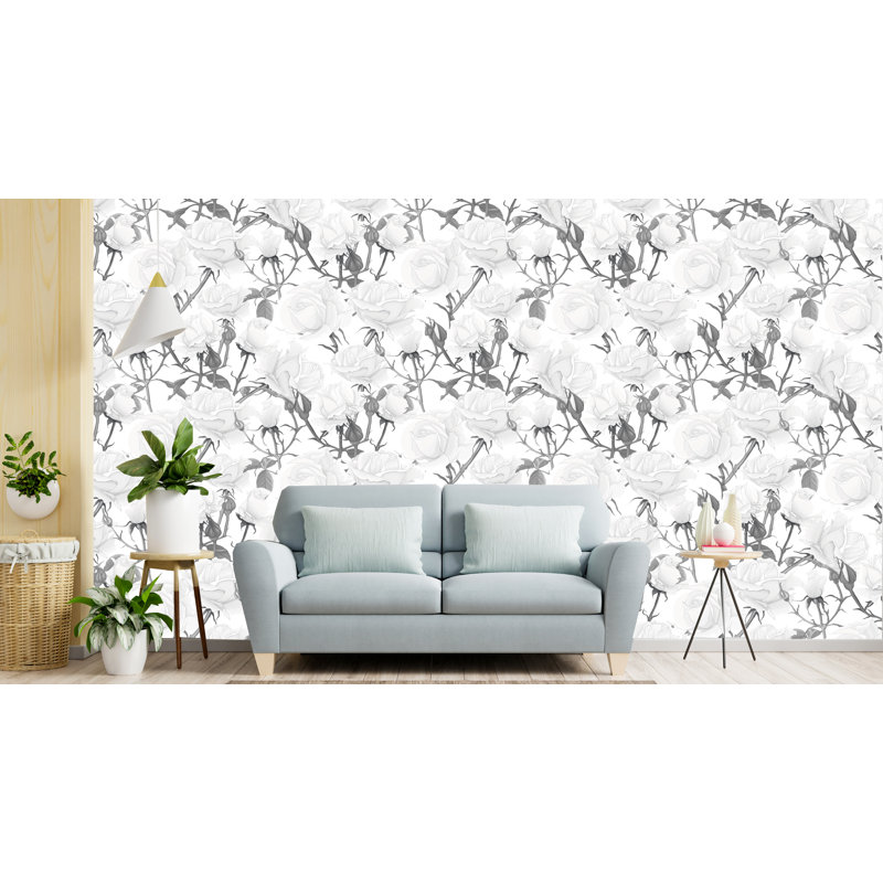 Papier peint amovible Heaven White Roses