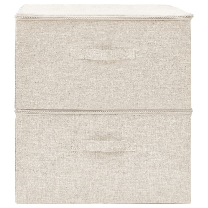 Storage Boxes Fabric 43x34x23 cm, White