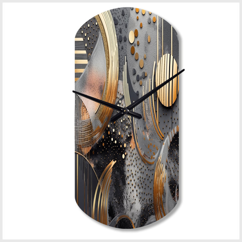Horloge murale asymétrique en métal doux, horloge murale en métal, Grand