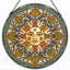 Panneau de vitrail Sun Face ， 7,8H-1060288623