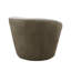 Fauteuil demi-tonneau pivotant en velours 93,98 cm de large Vicenza-70404060