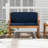 Outdoor Loveseat Cushion Set With Backrest–51.5X20.5In,2-Seater Bench Cushion, Patio Swing Cushion With Ties, Replacement Seat Cushion For Outdoor Furniture, Long Bench, Porch, Garden-410358261