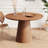 Finnerty Circular Dining Table with Wooden Base-110480661-111786370