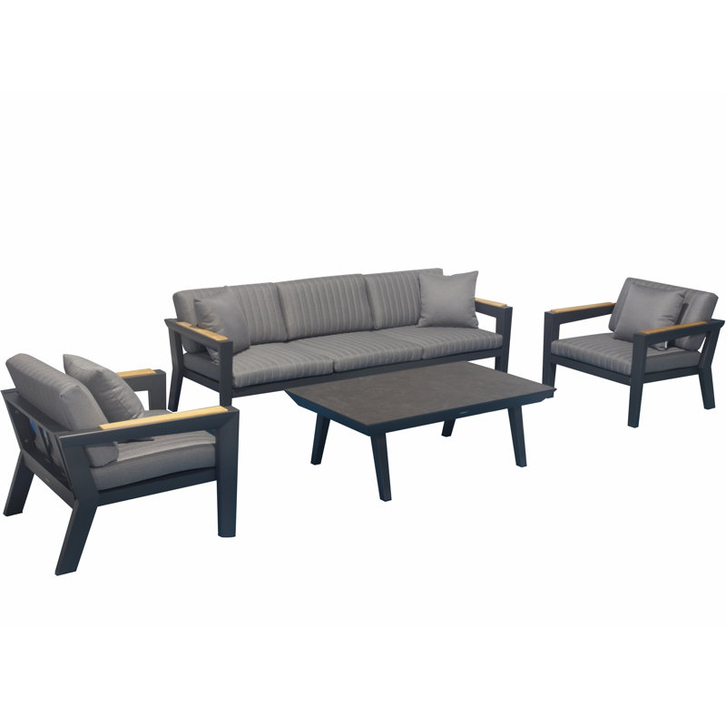 Morison Outdoor 4 - Piece Conversation Set