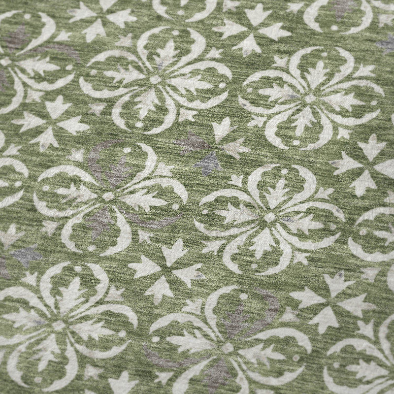 Jeté floral Sherpa ASB930 Addison, Vert