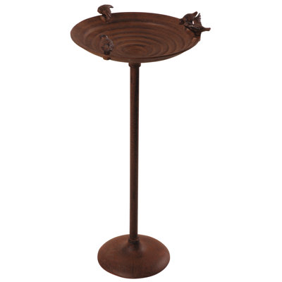 Cast Iron Bird Bath on Pole