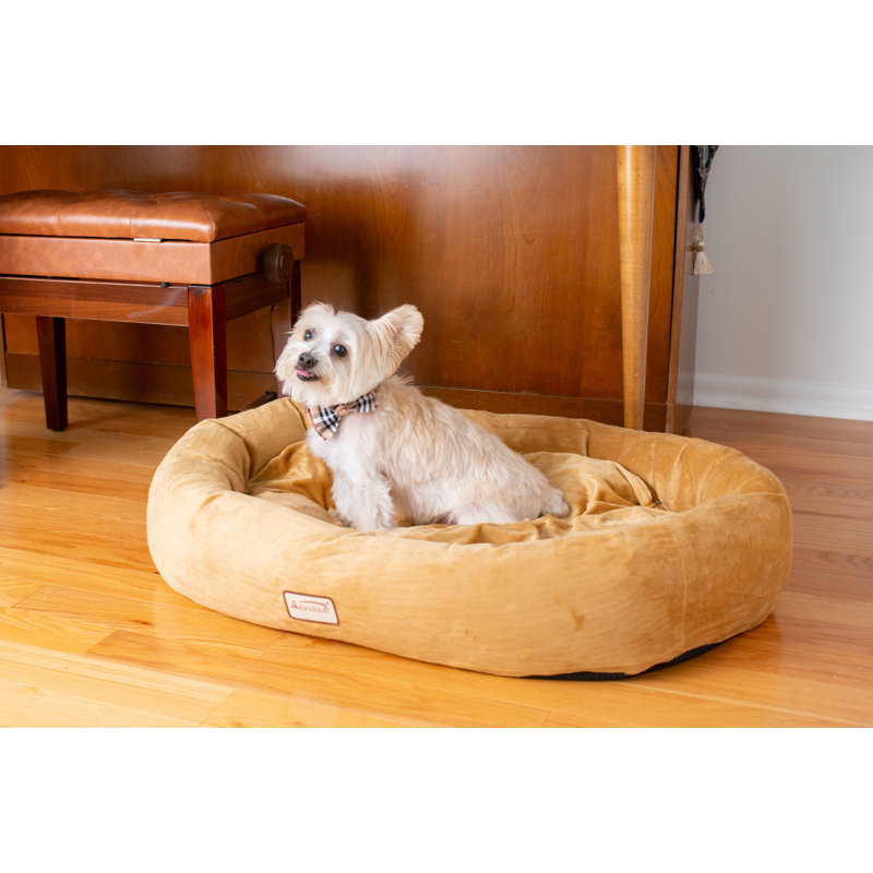 Polyester Pet Bed, Small (29" W x 21" D x 5" H), Brown