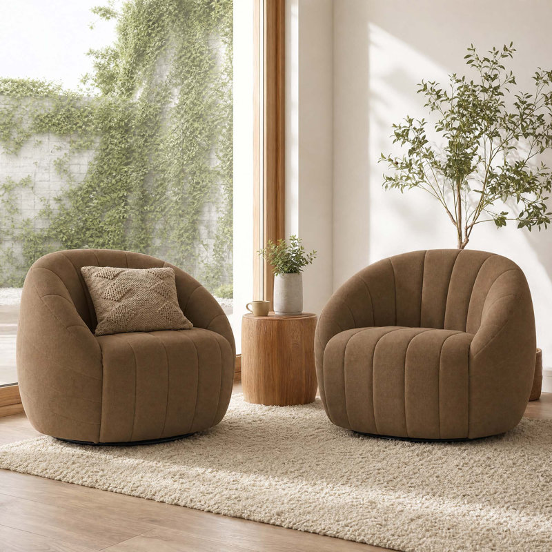 Fauteuil Augustine, Brun