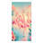 1PCS vibrant flamingo beach towel, featuring a beautiful tropical design with flamingos, palm leaves, and hibiscus flowers, perfect for, travel, outdoor activities