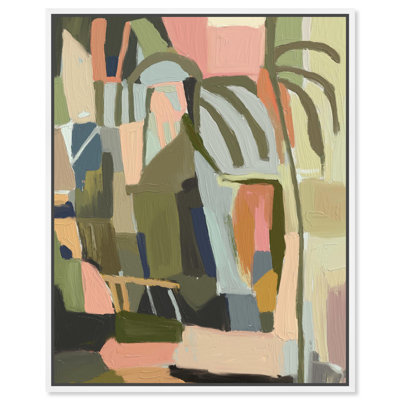 Impression sur toile Palm Street Abstract Floral Decor par Notoriart