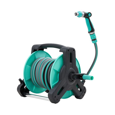 Portable Garden Watering Hose Reel Set