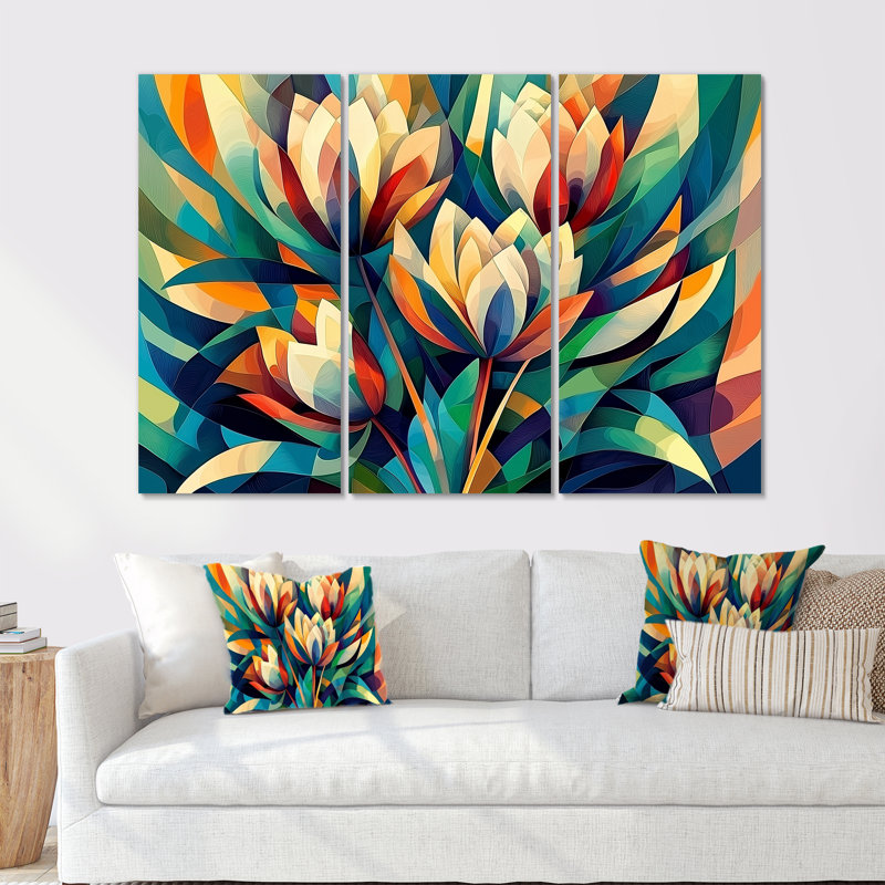 Addisen - chardon, ensemble d'art mural, H 32 po x l 48 po, Wrapped Canvas, Does Not Apply