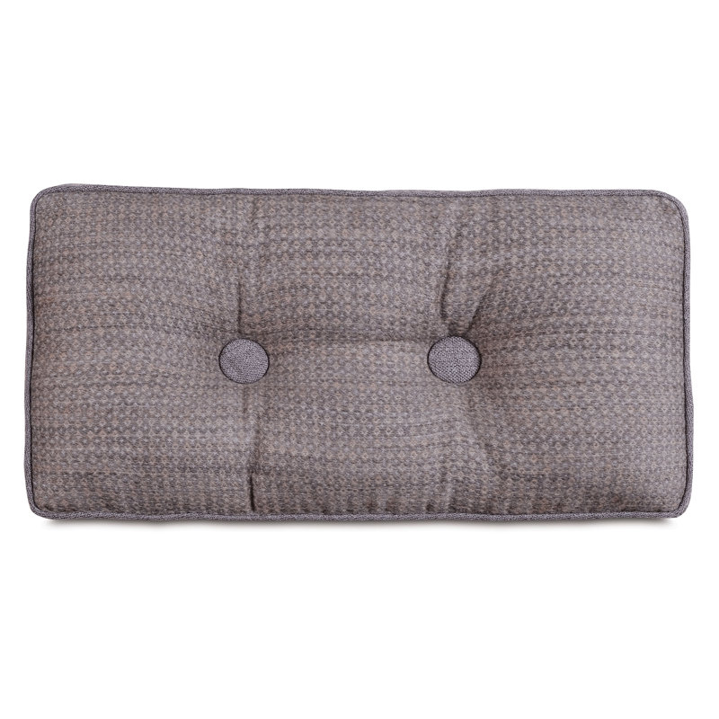 Noah Buttons Reversible Throw Pillow
