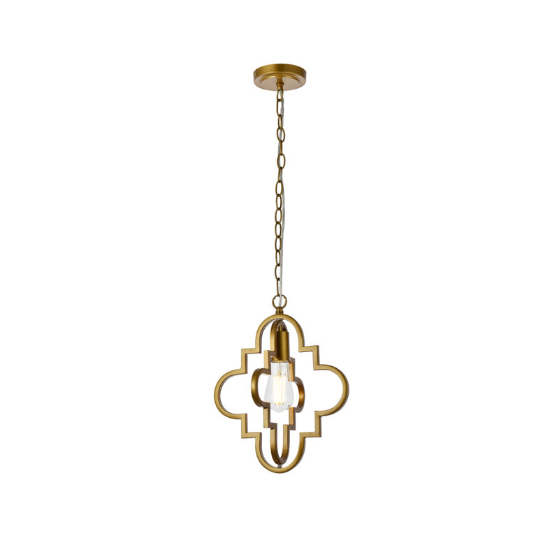 Sandara 1 Light Marvin, Brass, 15.4" H x 11" W x 11" D