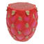 Tabouret de fruit de dragon surdimensionné 13,4 po en résine, table d'appoint polyvalente et support à plante, mobilier décoratif pour la maison, le jardin, le patio, l'intérieur et l'extérieur