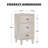 Nightstands Set Of 2, Fluted Night Stand With Charging Station, End Table With 2 Drawers & Doors, Bedside Table Wood Side Table For Bedroom, Beige-617888416