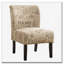 Fauteuil d'appoint contemporain sans accoudoirs