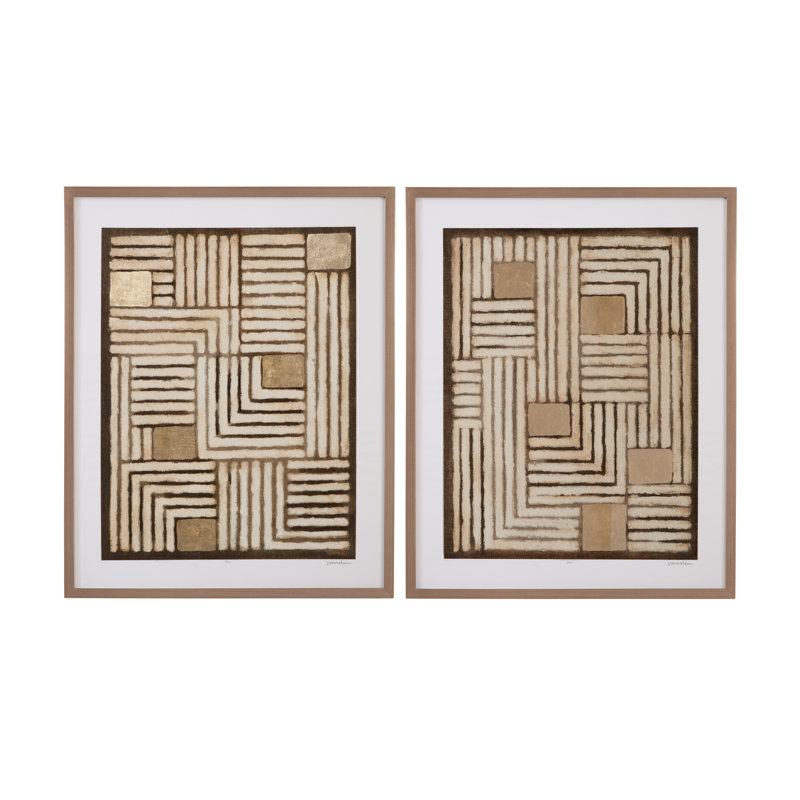 Purlin, ensemble de 2 estampes encadrées - art en bronze à édition limitée