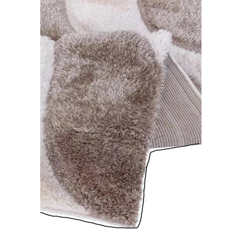 Geometric Shag Area Rug, Rectangle 120 x 170 cm