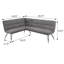 Giacomo Upholstered L-Shaped Nook Dining Bench-1546963287