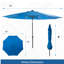 11 pi. Parasol de patio moderne en porte-à-faux