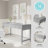 Martha Stewart Hutton Shaker Style Home Office Desk With 3 Drawers-109713903