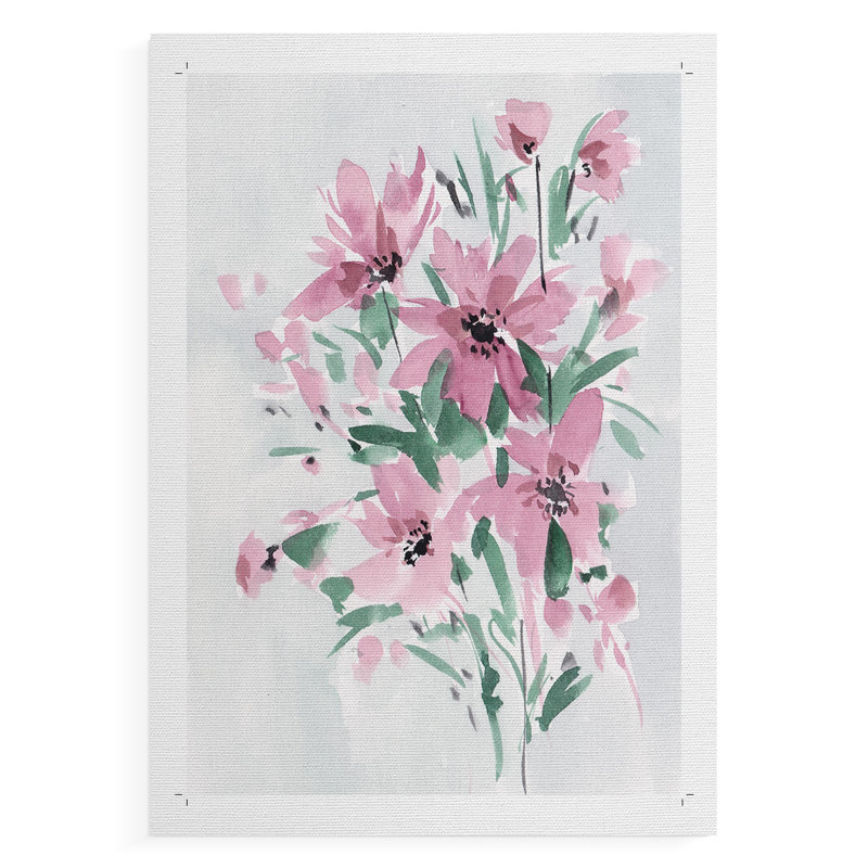 Posy Blooms III -Canvas Print Only - NOT FRAMED, 18" H x 12" W