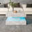 Square Coffee Table with Storage & RGB Lighting for Living Room