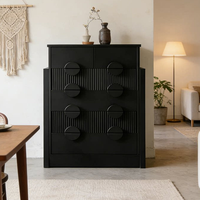 Armoire de rangement noire vintage française, H 55,11 po x l 31,5 po x P 15,75 po