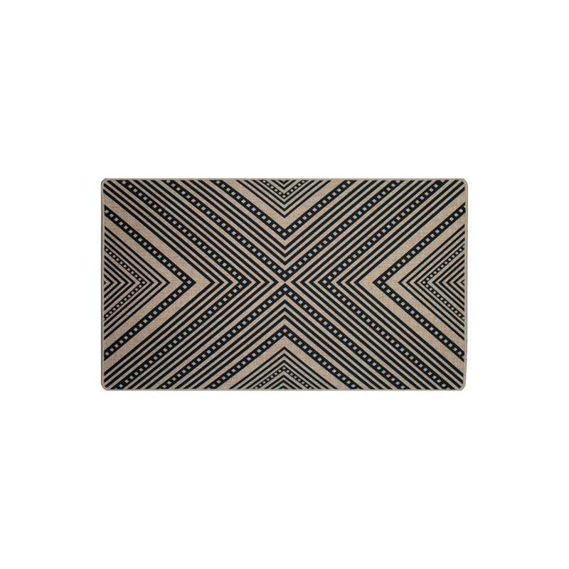 Tapis rectangulaire Leis avec envers antidérapant, Rectangle 3 pi 3 po x 4 pi 7 po