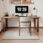 Bureau rectangulaire en bois massif brun clair-109310192