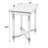 Ashayra Rectangular Mirrored End Table-1670574557