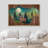 Western Wood Effect Landscape " Wood Effect Panel Deer Moonlight Forest Landscape Nature Artwork Farmhouse/Country Decor "-94585745-94585746