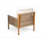 Méridienne d'extérieur moderne avec structure en bois massif