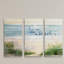 "Home is where the Beach is-3", ensemble de 3 reproductions d’art sur toile tendue-969179482