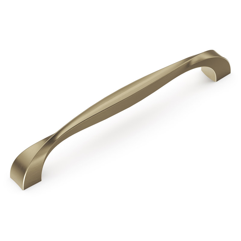 Poignée à poignée de la collection Twist - Poignée d'armoire de centre à centre nickel insaisissable de 6 5/16 po - Quincaillerie transitionnelle pour tiroirs et armoires