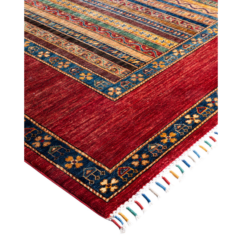 One-of-a-Kind Rectangle 9'2" X 12'1" Hand Knotted Area Rug