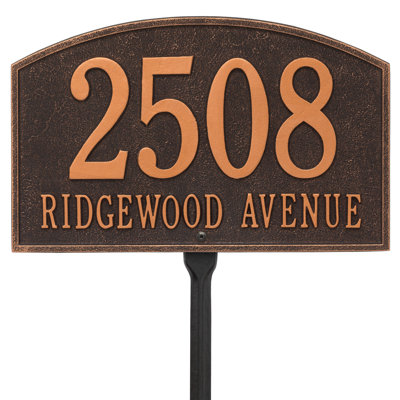 Legacy 2-Line Lawn Address Sign