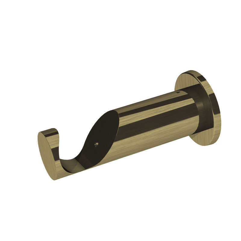 5.5cm Curtain Hardware Accessory, Antique Brass, 6.3cm H x 6.3cm W x 13.2cm D