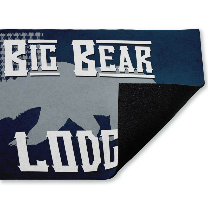Tapis d'extérieur imprimé Big Bear Lodge, par Kim Allen, 18 po x 30 po