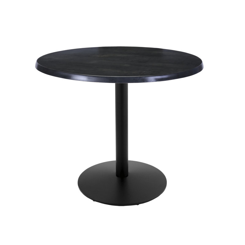 36" Tall, Indoor/Outdoor Table, 36" L x 36" W, Black Steel