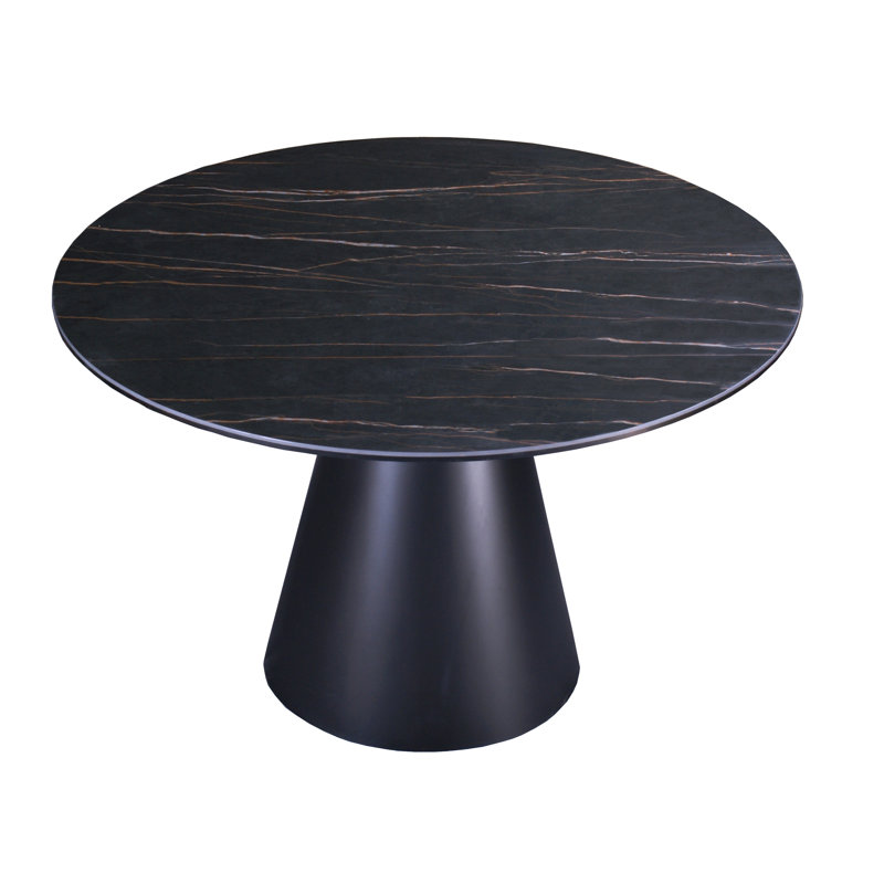Table de salle à manger ronde 47 "avec plateau en céramique