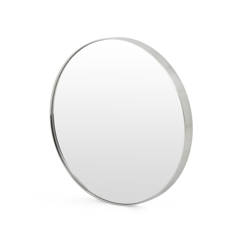 Bellvue Metal Wall Mirror, Polished Brass, 47.25" x 47.25"