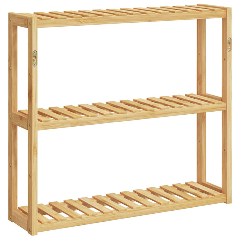 Antis Bamboo Wall Bathroom Shelves