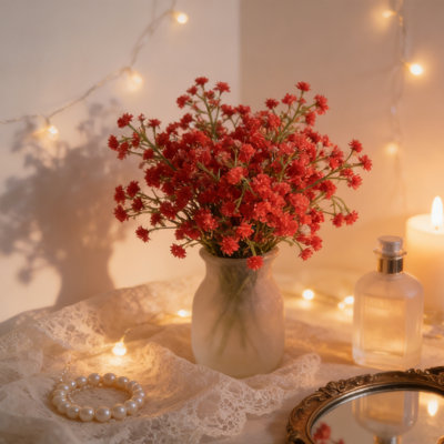 Artificial Gypsophila Flowers, 20Pcs Fake Gypsophila Bouquet Flowers, Real Touch Faux Flowers Arrangement for Wedding Floral Party Home Centerpieces Vase Decoration