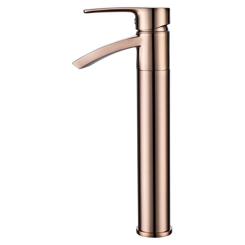 Ariana Vessel Sink Faucet Bathroom Faucet, Polished Rose Gold