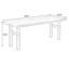 Bureau rectangulaire en bois massif noyer clair-109691036