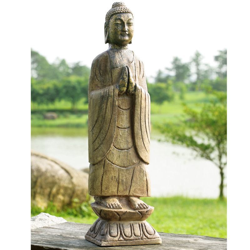 Meditating Buddha Garden Statue